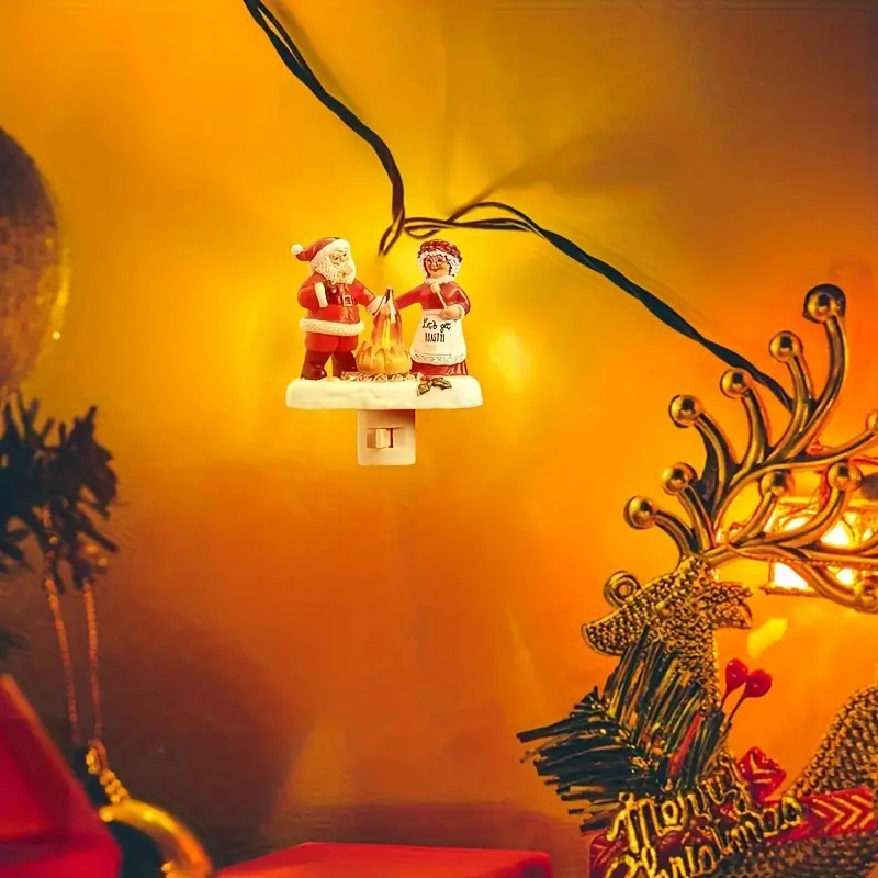 🎅🔥Christmas Santa and Mrs. Claus Campfire Nightlight-Buy 2 Packages Free Shipping