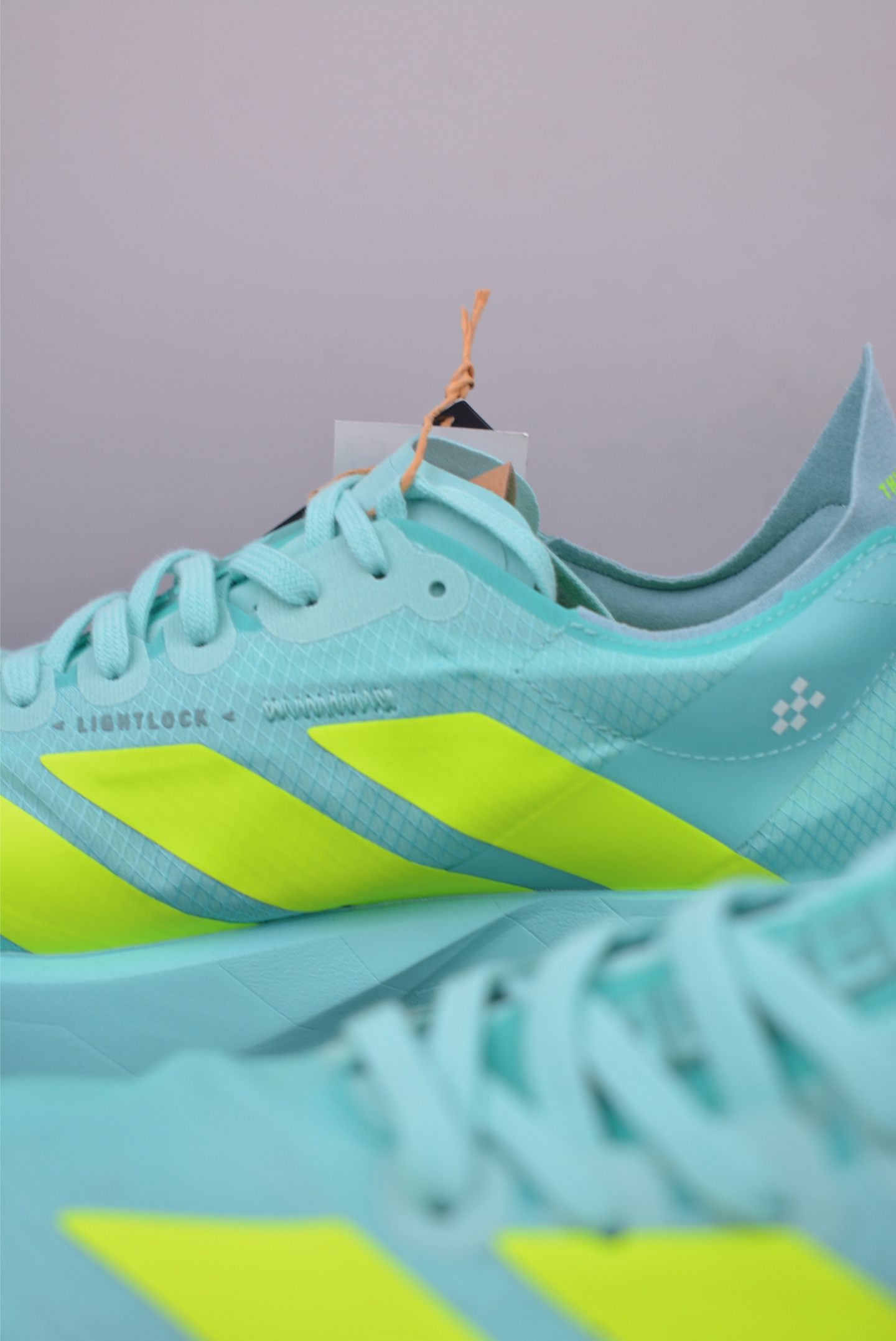 Adidas Adizero Adios Pro Evo 4 Running Shoes Network Light Blue Fluorescent Green JR1251