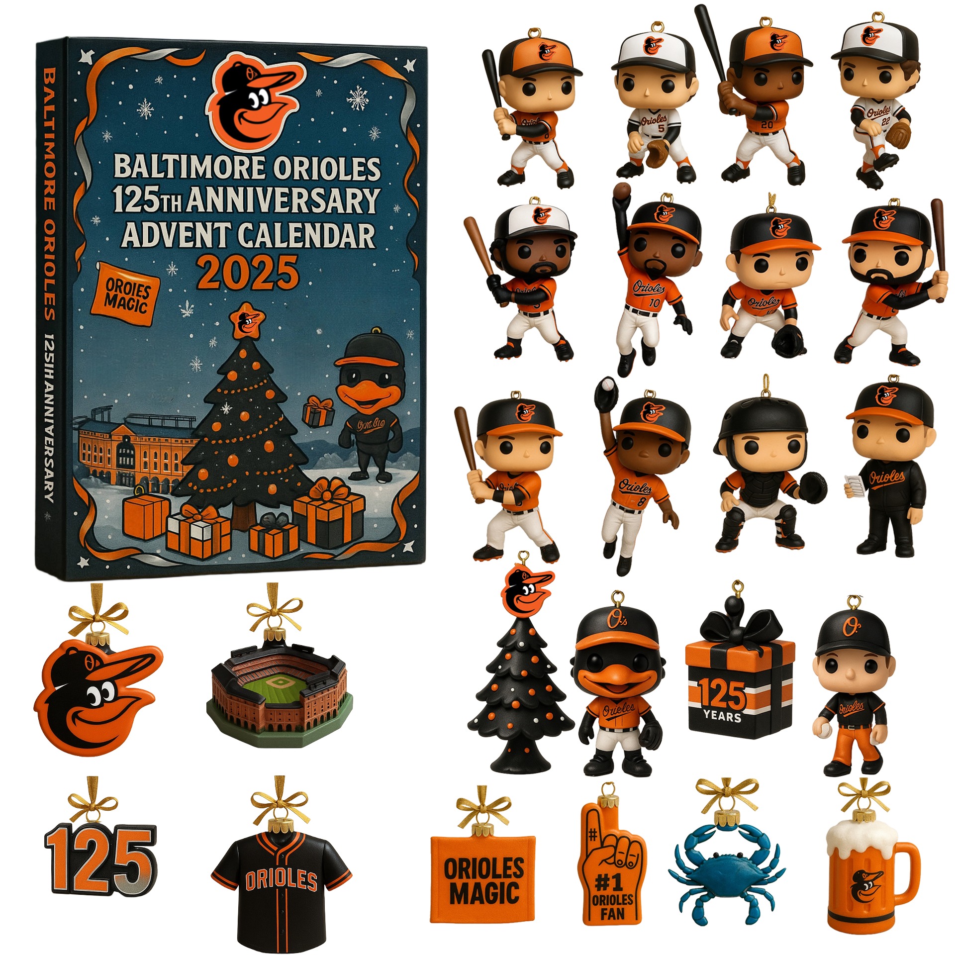 Baltimore Orioles 125th Anniversary Advent Calendar 2025