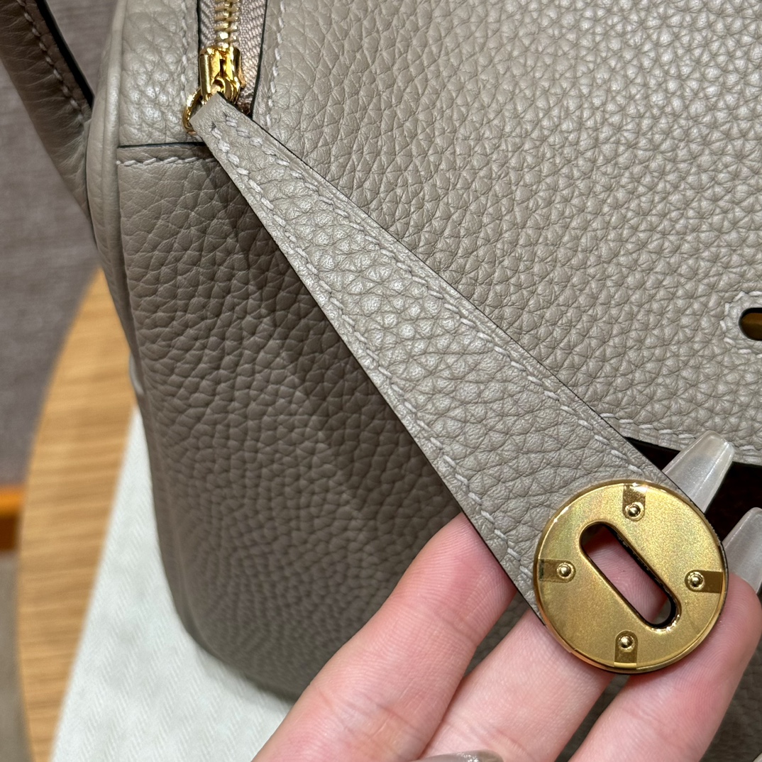 Hermès Lindy M8Gris Asphalte Handbag (Handmade to Order)