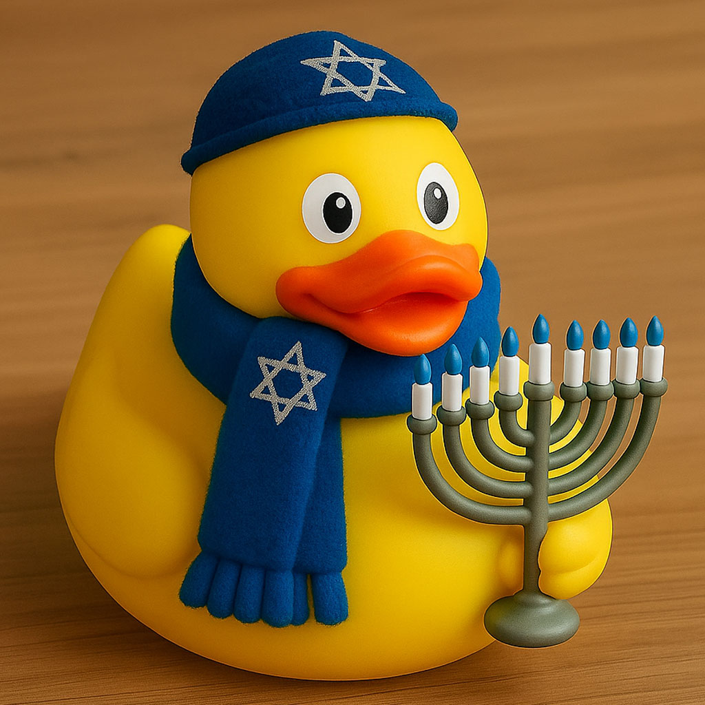 Hanukkah Rubber Duck