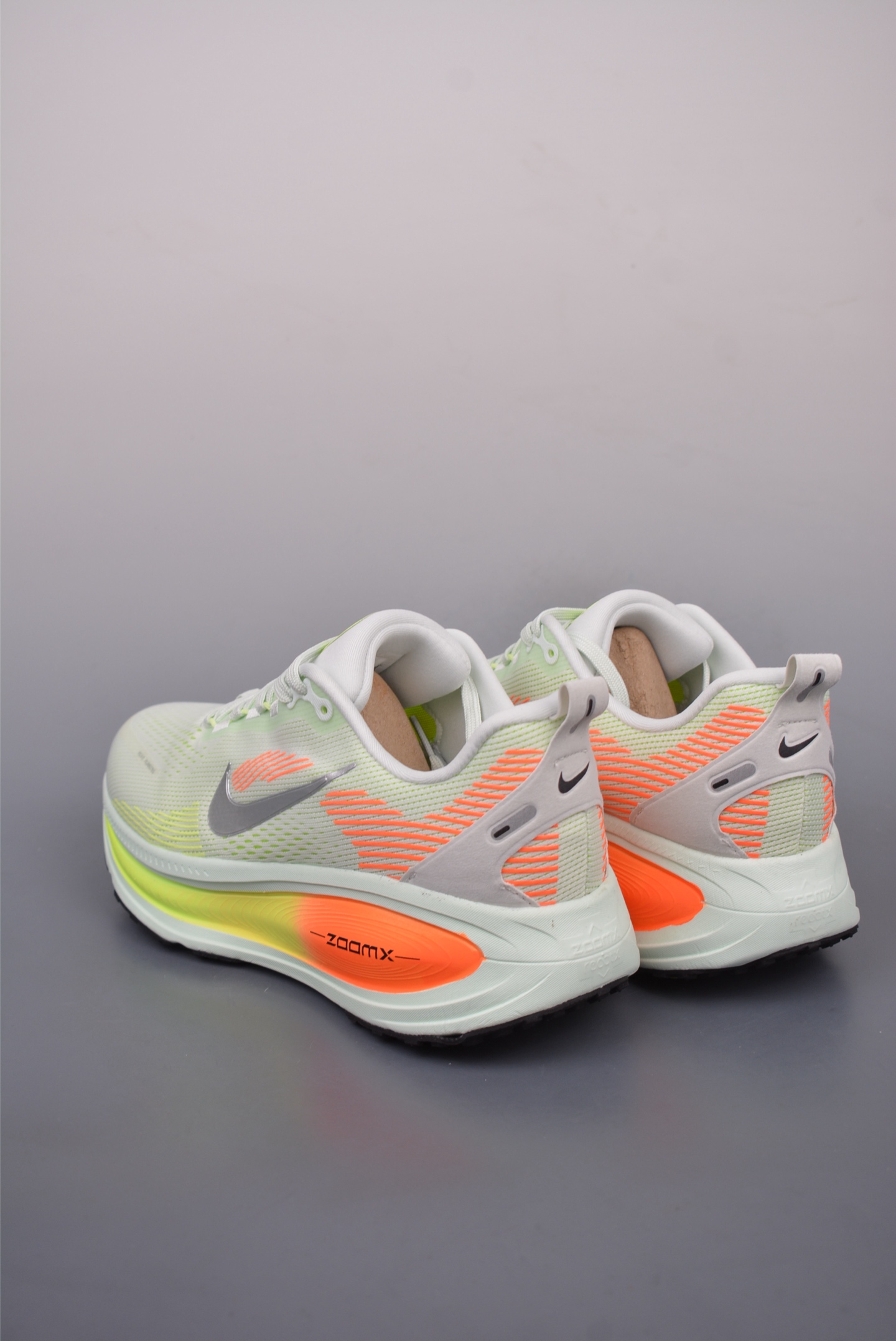 Nike Air Zoom Vomero 18 Orange, Green and Grey