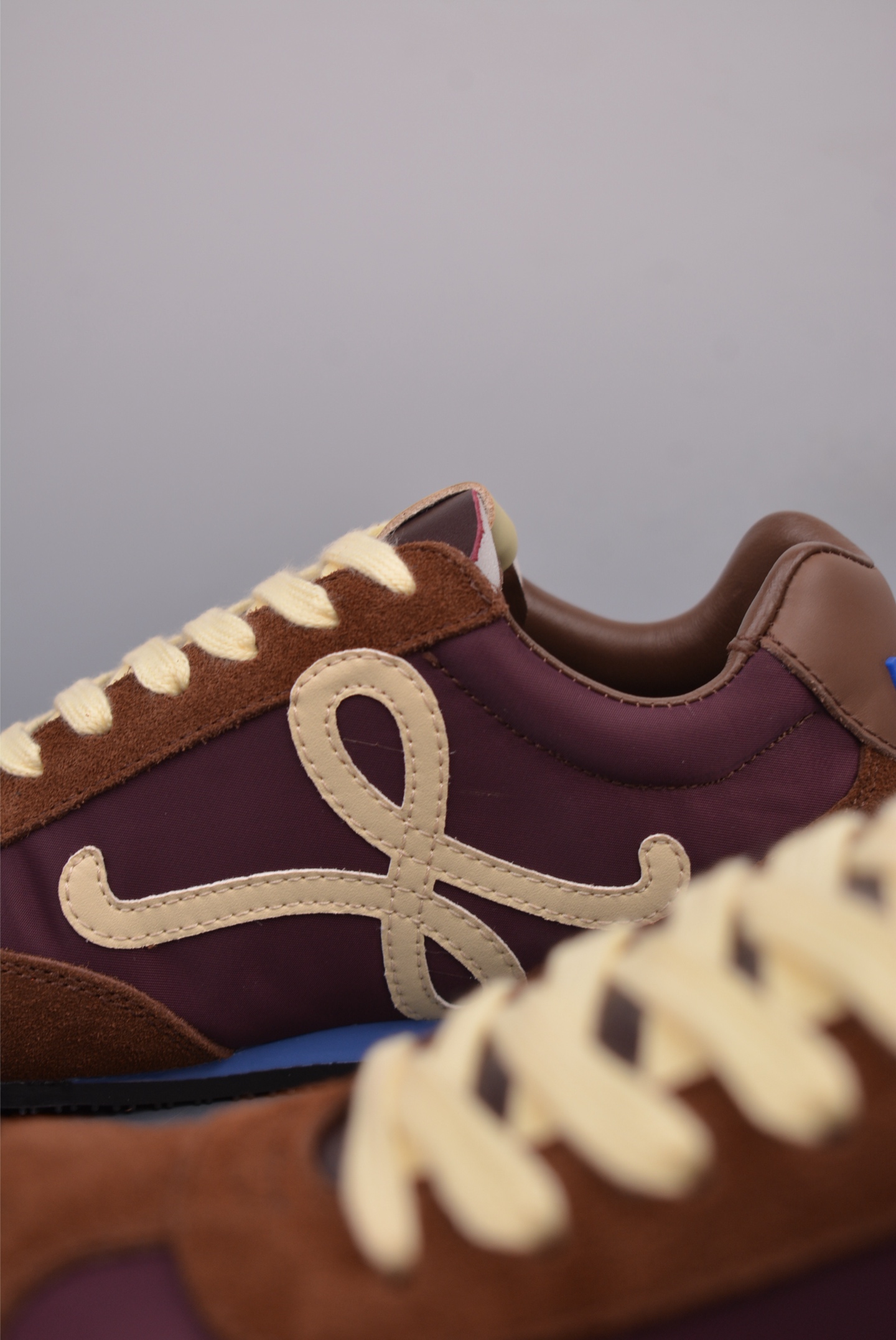 Loewe Ballet Runner 2.0 Sneakers Brown Blue Beige MBR2282X01-4865