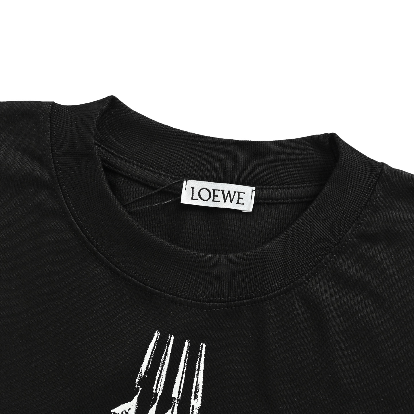 Loewe 25ss feather print short sleeve
