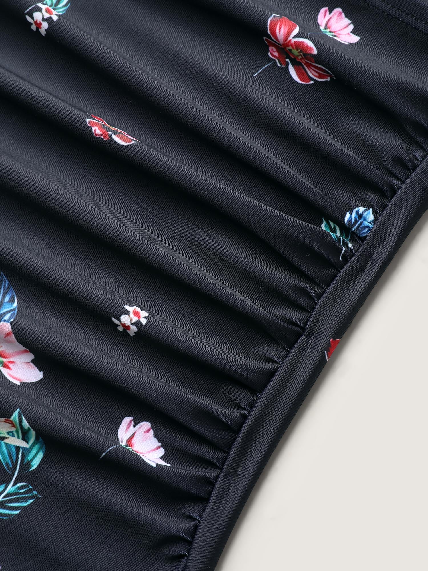 Two-Piece Floral Print Sarong, Swimsuit