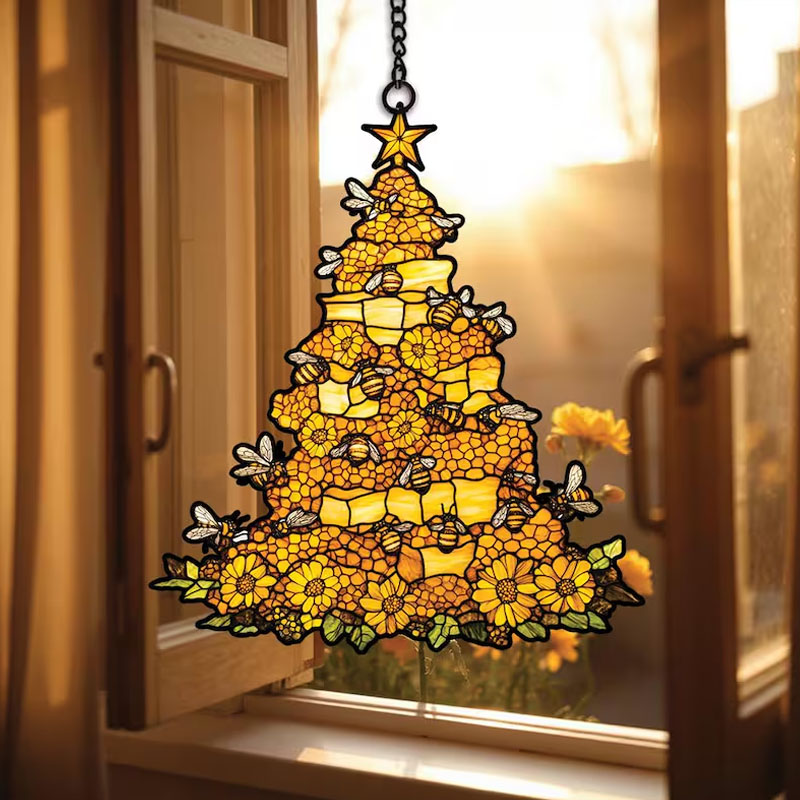 Honey Bee Suncatcher Hanging