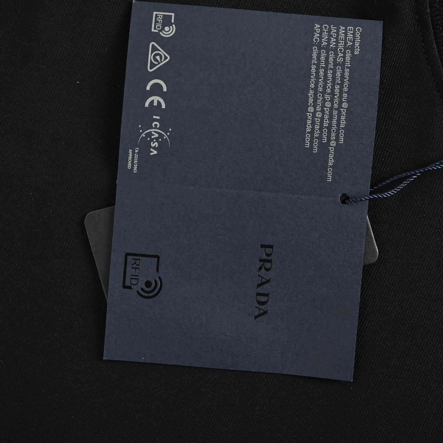 Prada 25ss patch triangle logo short sleeve
