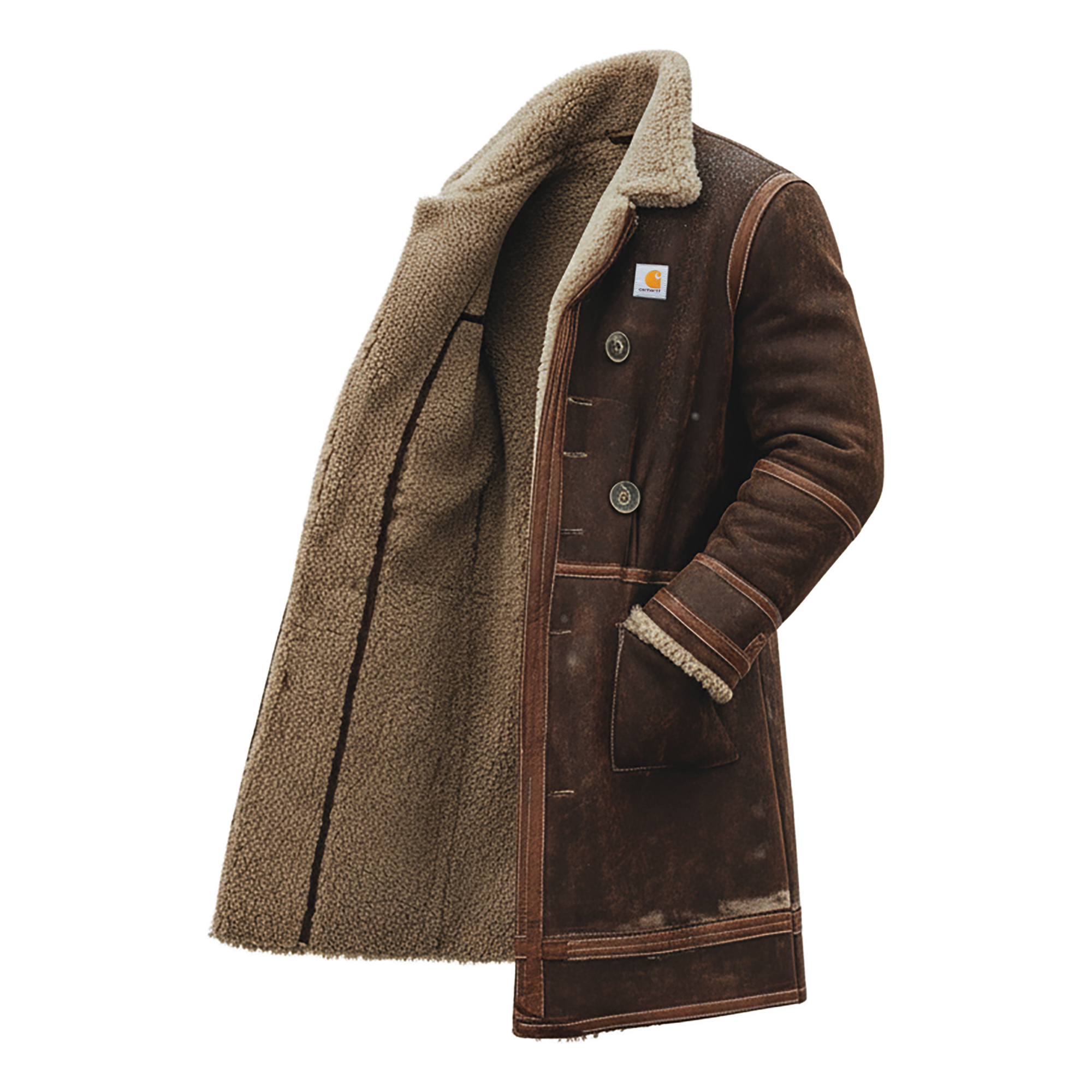 Winter-Ready Shearling Coat with Classic Style and Warmth