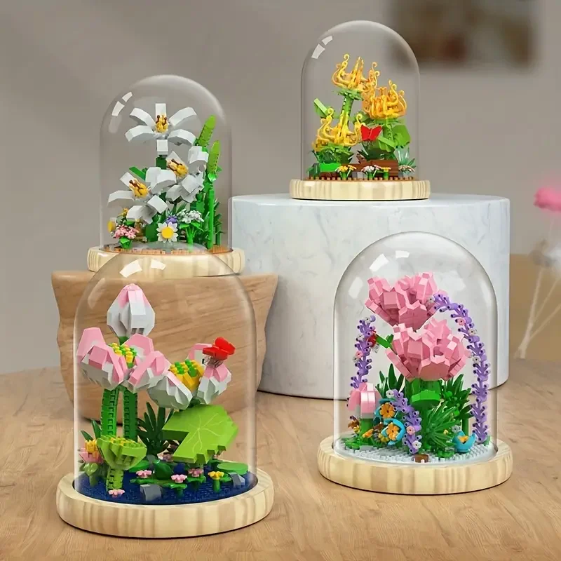 Flowers Bouquet Building Blocks Set