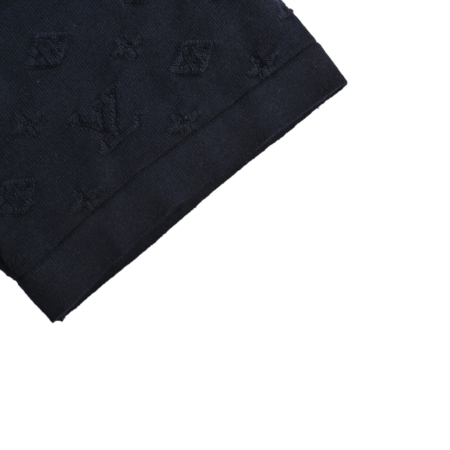 Louis Vuitton 25ss sleeve monogram jacquard knit short sleeve