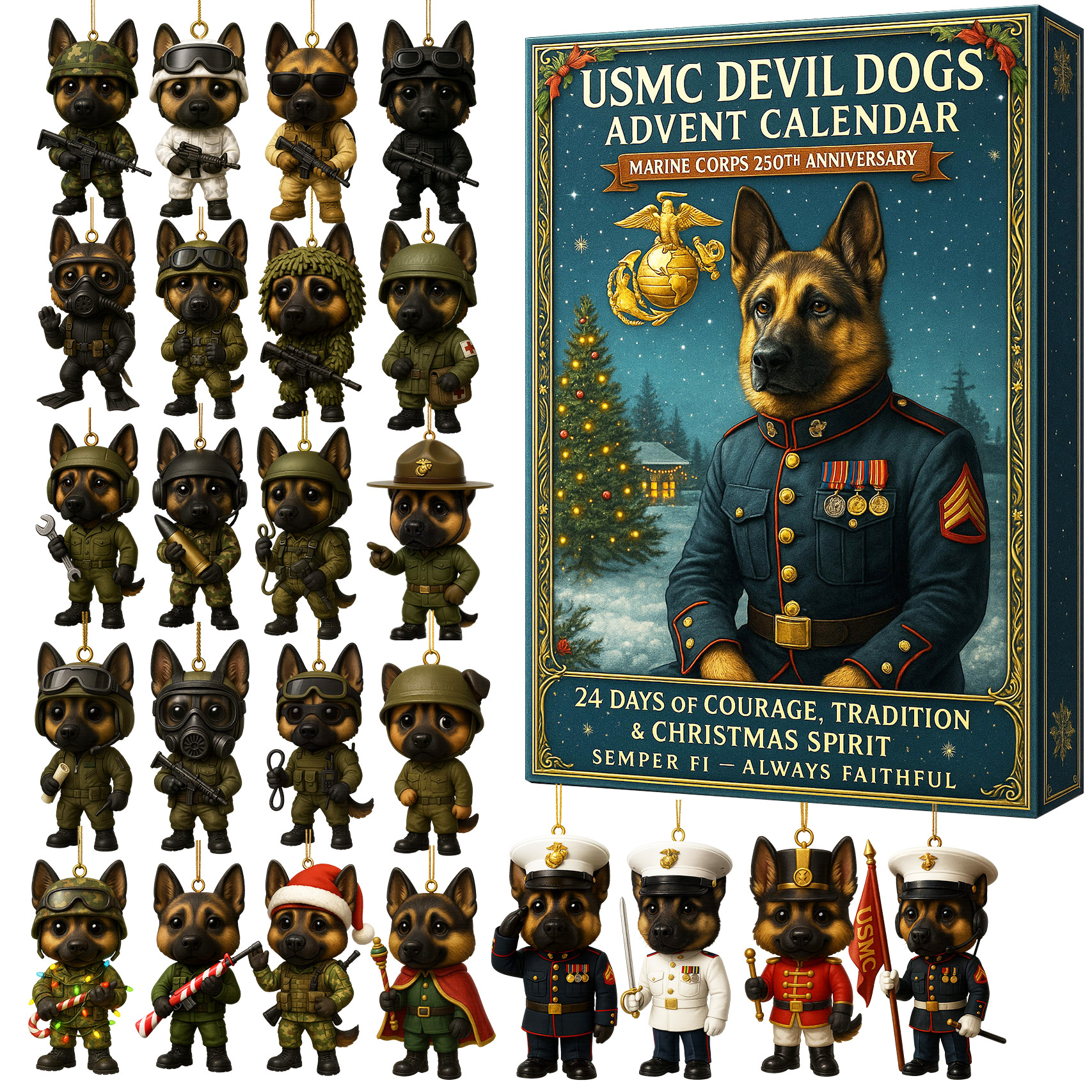 USMC Devil Dog 2025 Advent Calendar - 250th Anniversary Edition