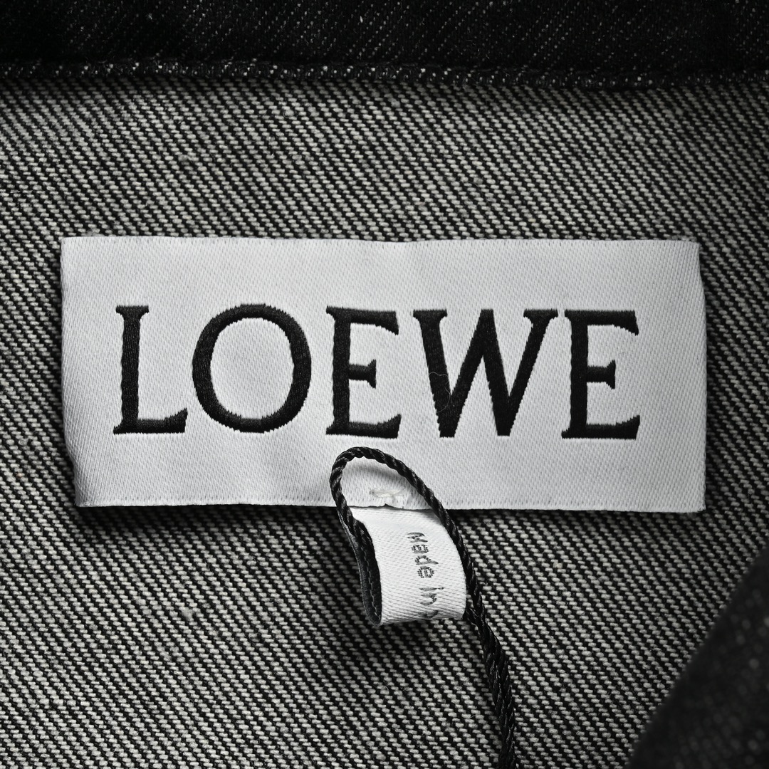 Loewe 24Fw hollow patch logo suit denim jacket