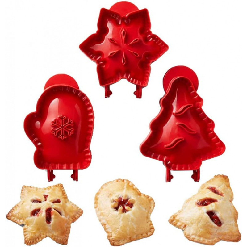 🔥CHRISTMAS ON SALE🔥Homemade Christmas dough pop-tarts Mold Set(Christmas tree+Gloves+Snowflake)