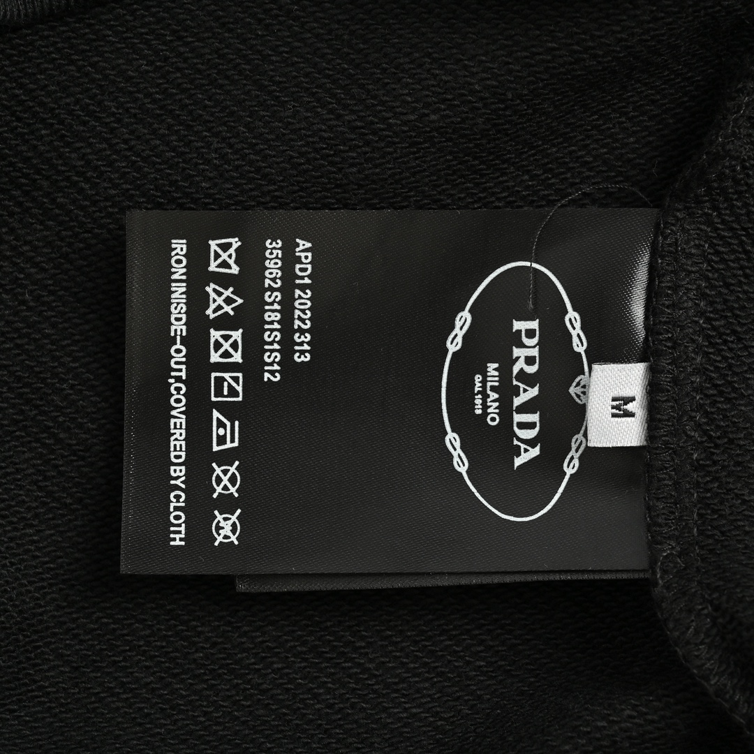 Prada 24Fw crew neck sweatshirt with large logo print