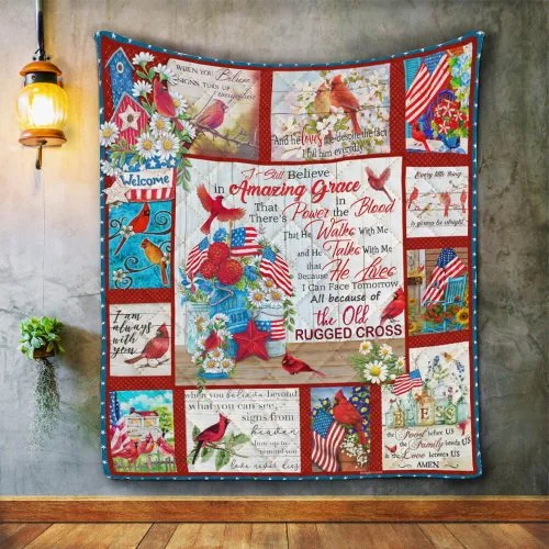 The Old Rugged Cross Cardinal Quilt
