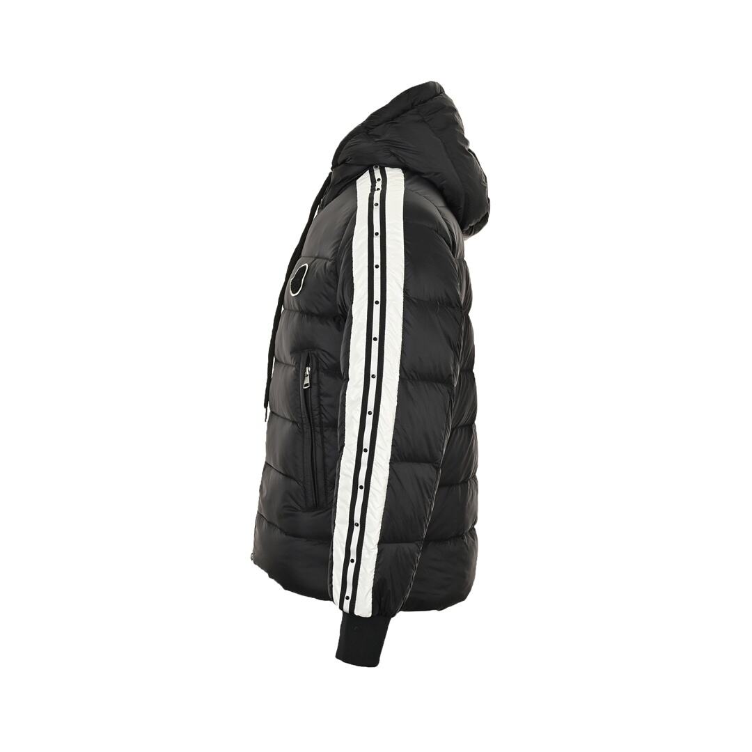 Moncler Stellar sleeve webbing studded down jacket
