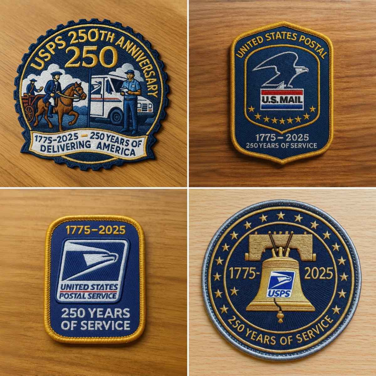 USPS 250th Anniversary Patch Collection