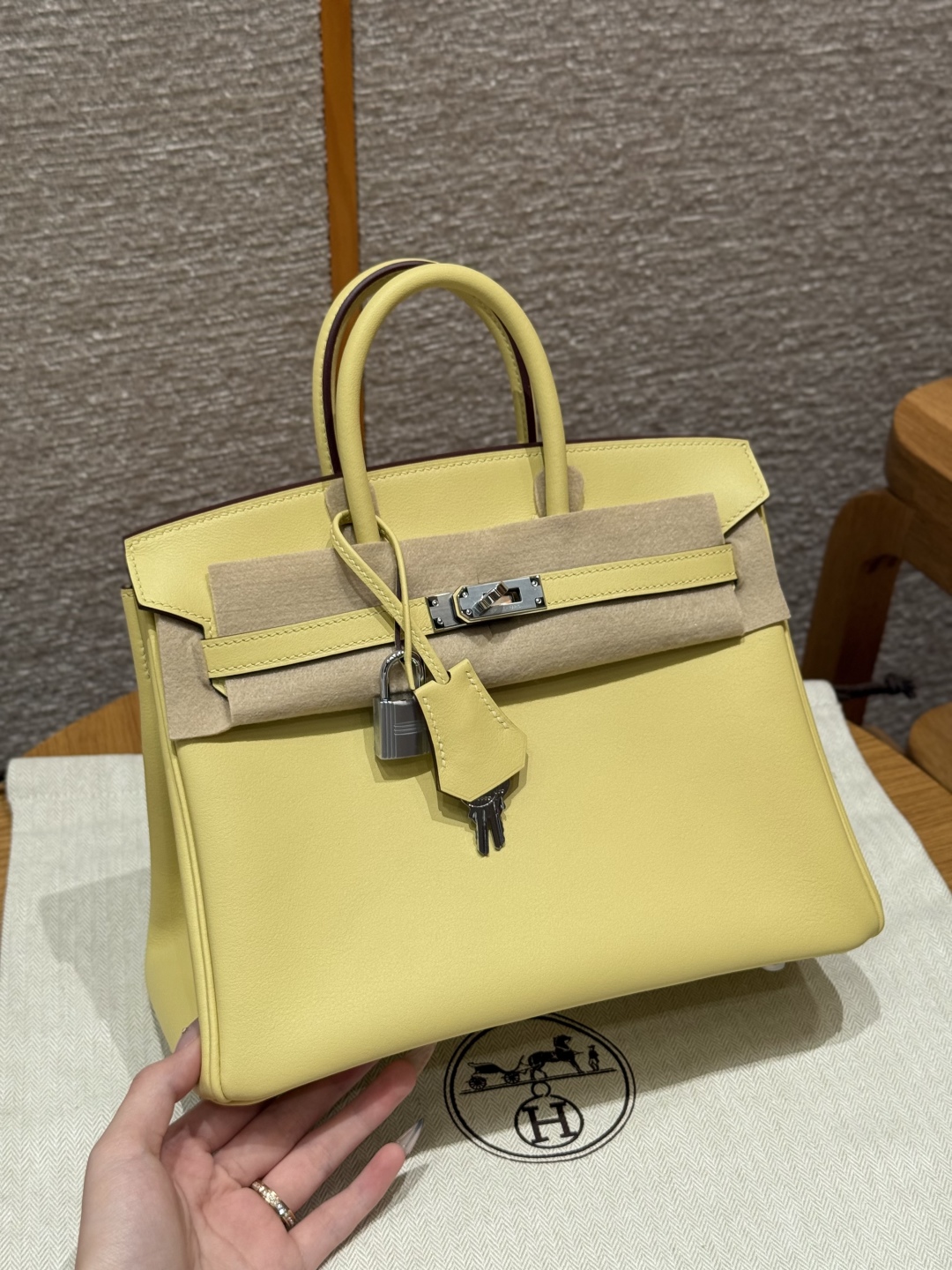 Hermes Birkin 1ZJaune Poussin Handbag (Handmade to Order)