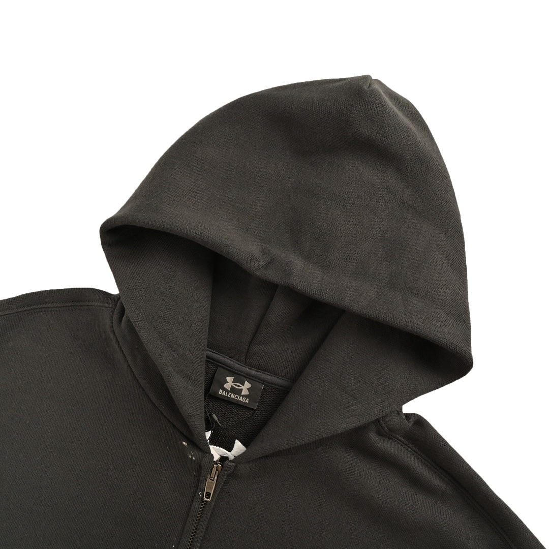 Balenciaga 24Fw Under Armour collaboration zipper jacket
