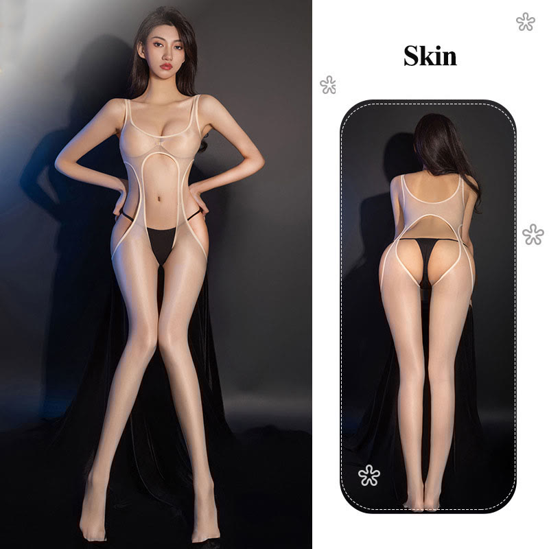 Hollow Out See-through Jumpsuit Lingerie