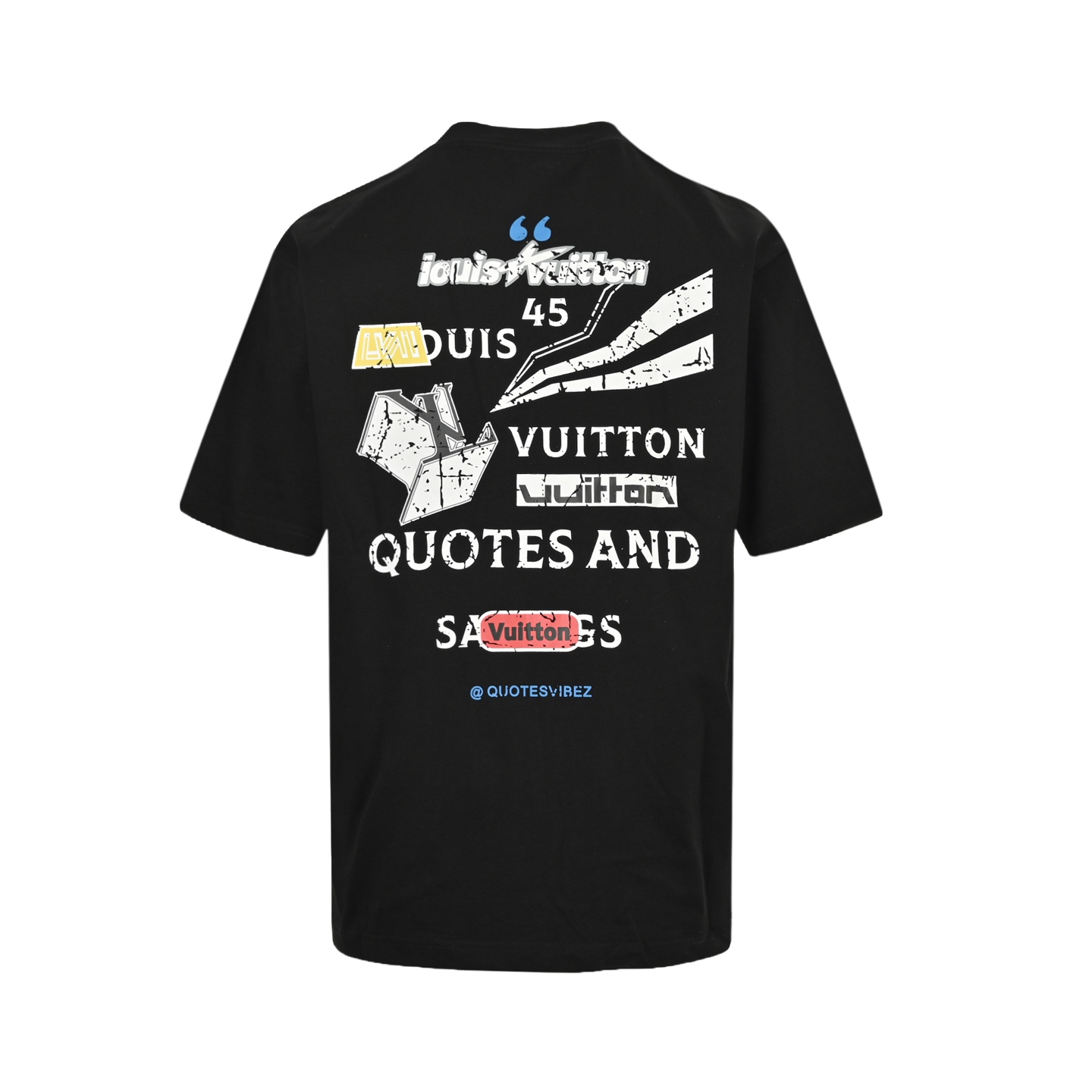 Louis Vuitton 25ss ripped print short sleeve