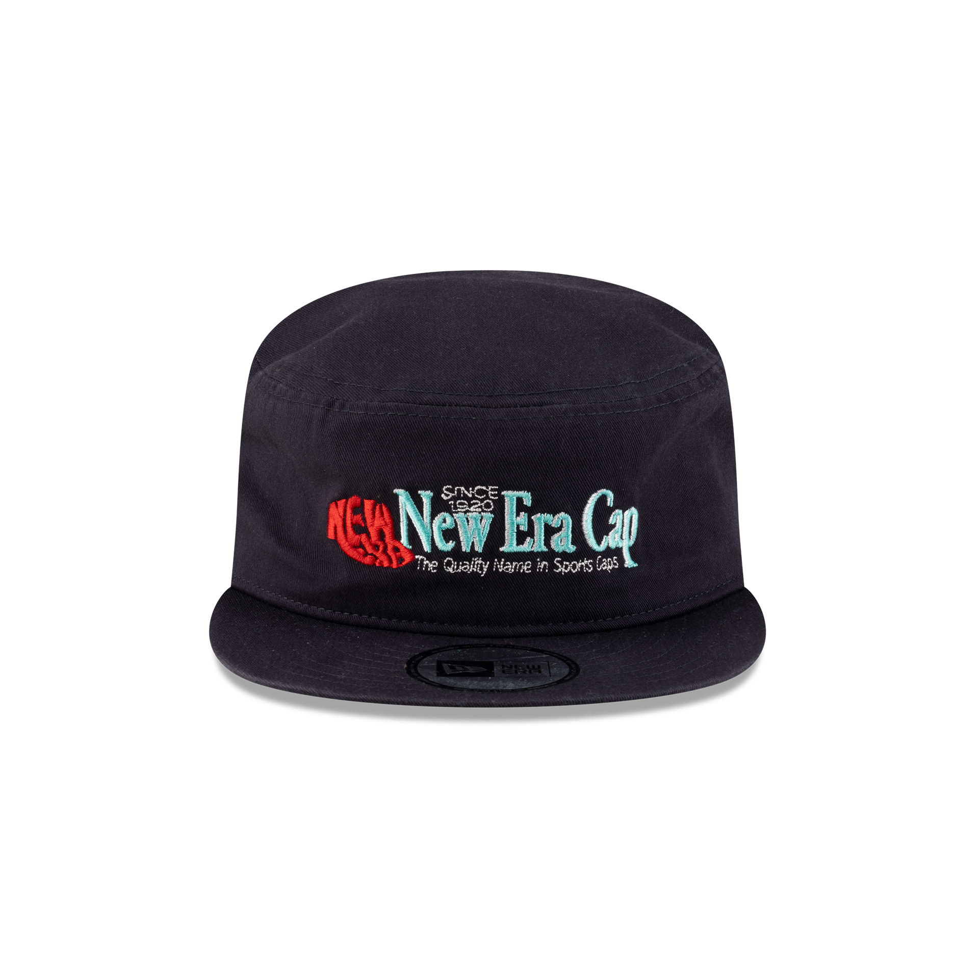 New Era Branded Navy Painter Elastic Back Hat