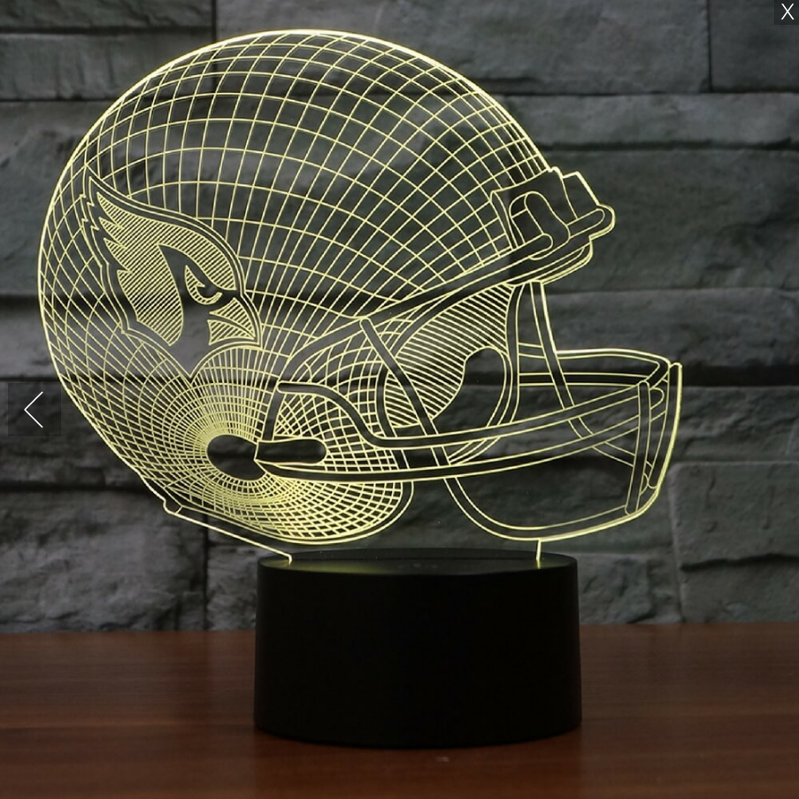 ARIZONA CARDINALS 3D LED LIGHT LAMP