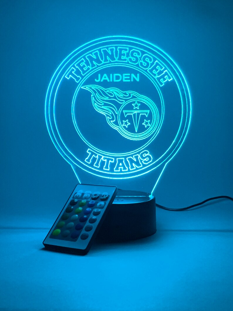 TENNESSEE TITANS 3D LAMP PERSONALIZED