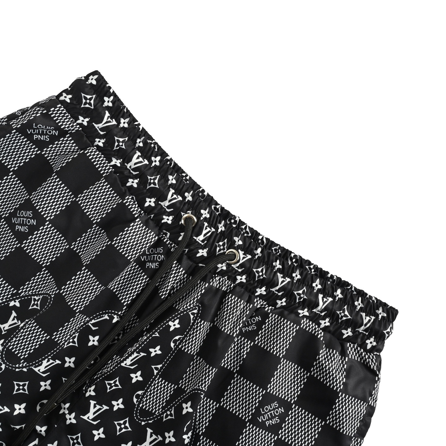 Louis Vuitton 25ss Checkerboard Monochrome Beach Shorts