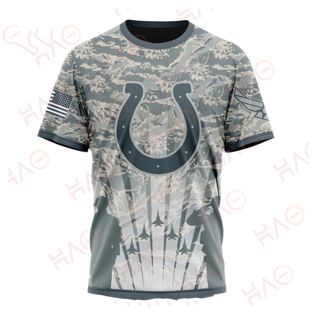 INDIANAPOLIS COLTS 3D HOODIE US AIR FORCE