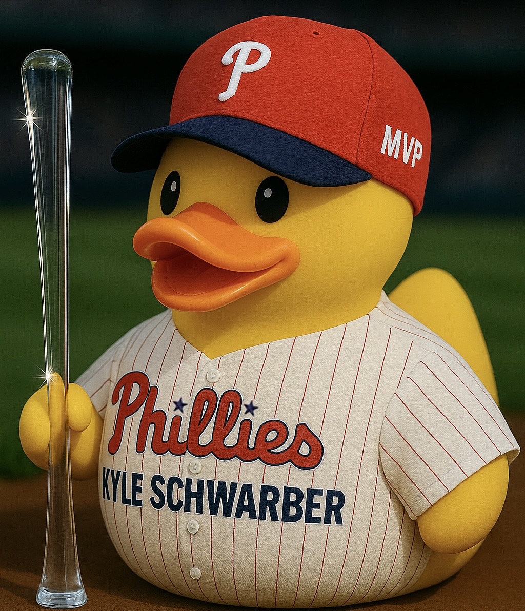 Kyle Schwarber MVP Rubber Duck
