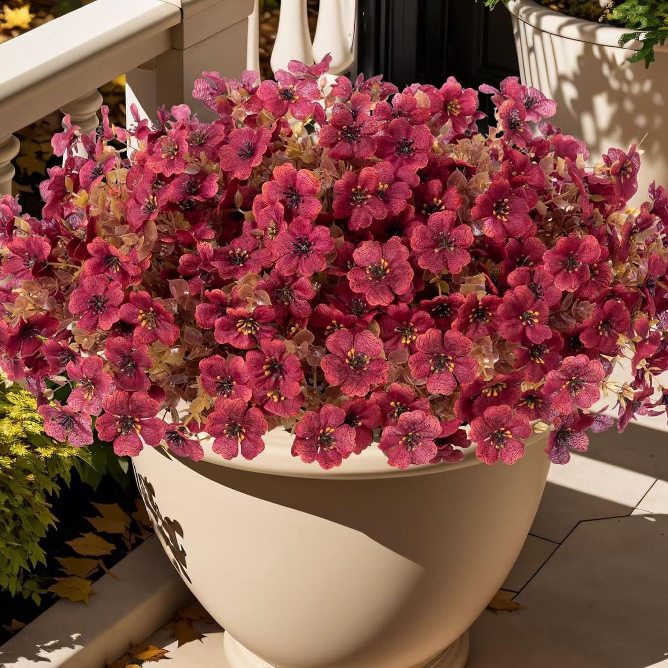 🏆Flash Sale⚡Artificial Fake Fall Plants Flowers for Outdoor Outside Decoration- UV resistant, Waterproof, Windproof