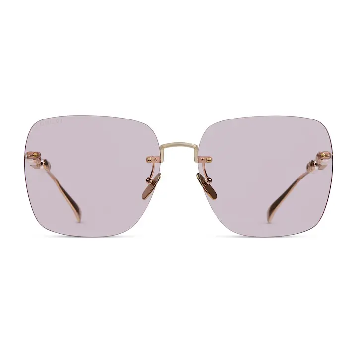 Gucci low bridge fitted square frame sunglasses