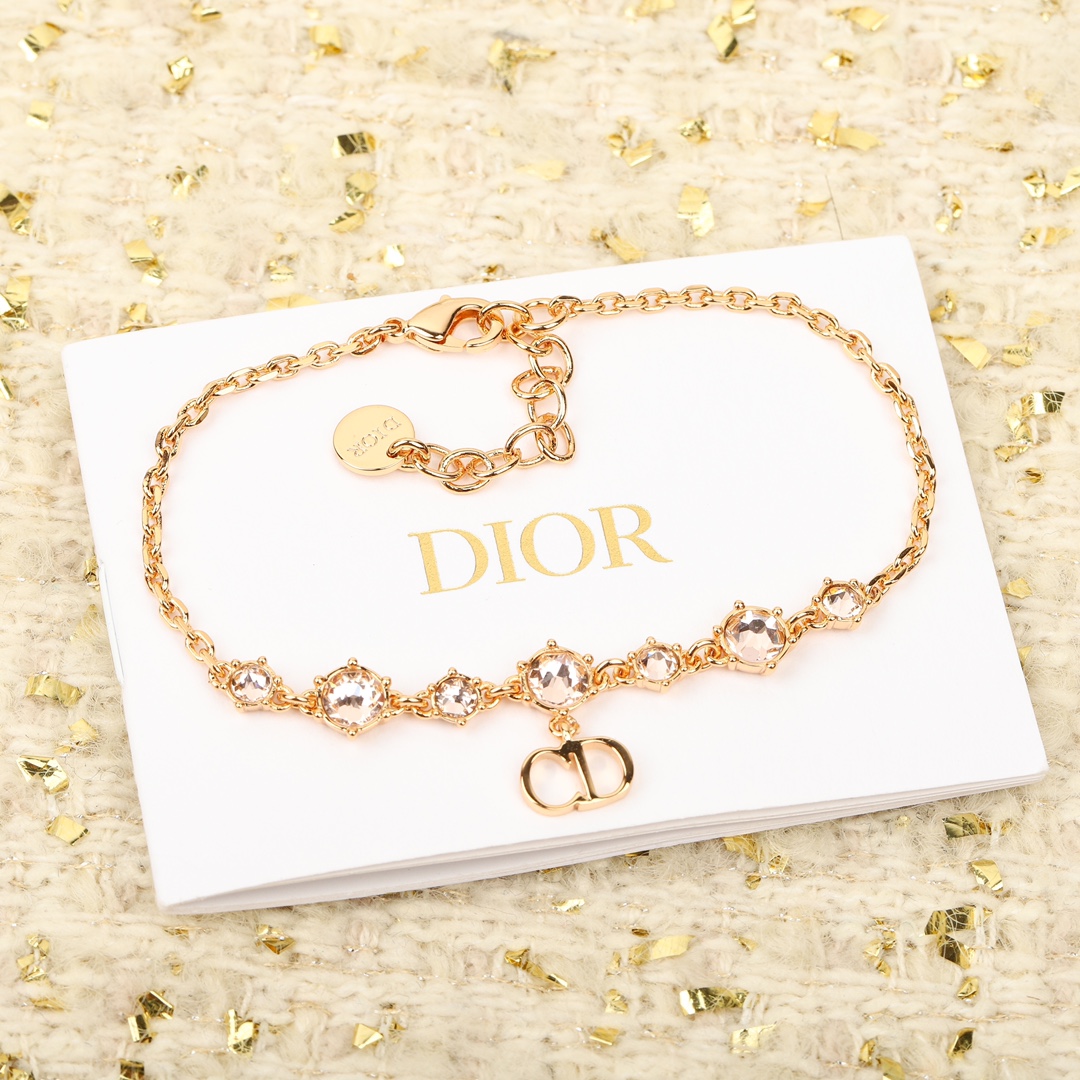 Dior CD letter diamond bracelet