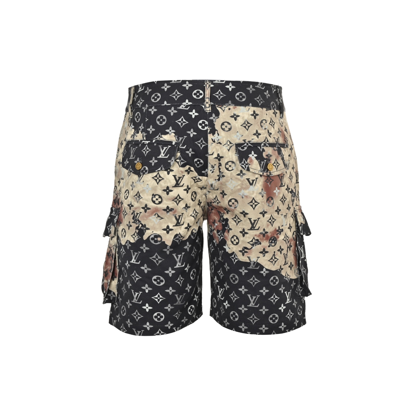 Louis Vuitton all over printed denim shorts
