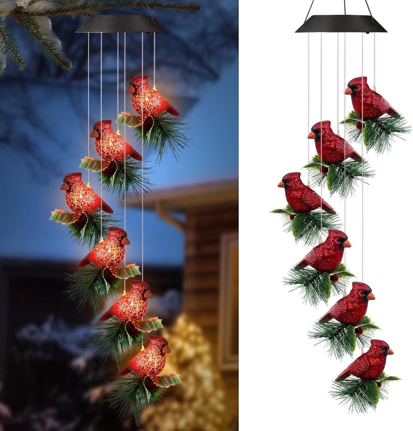 On Sale🔥Solar Cardinal Wind Chimes
