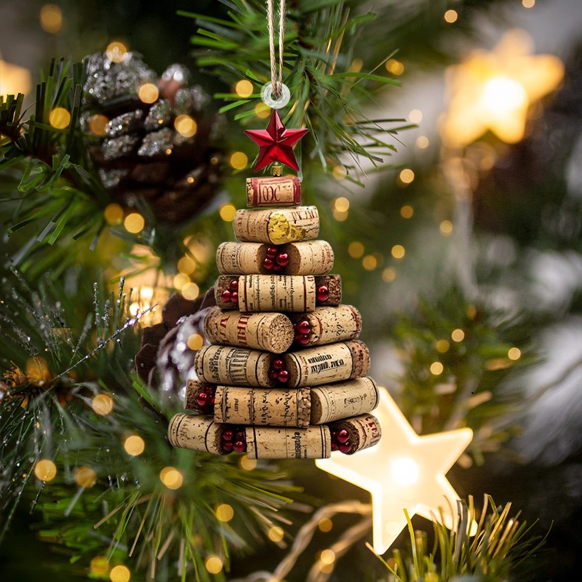 Cork Tree Wine Lover Ornament