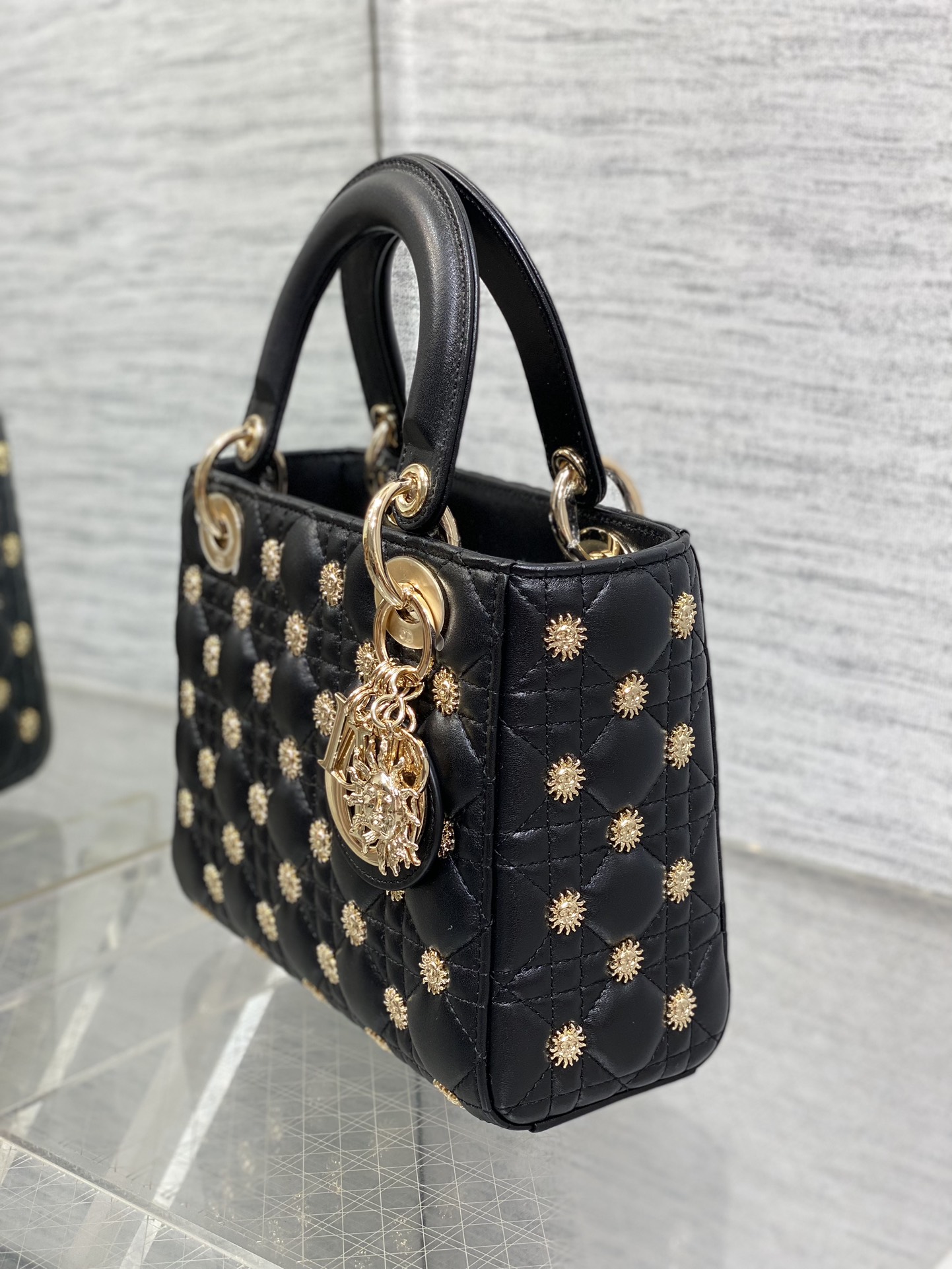 Dior Lady Limited Edition Sun-Style Studded Lady Bag