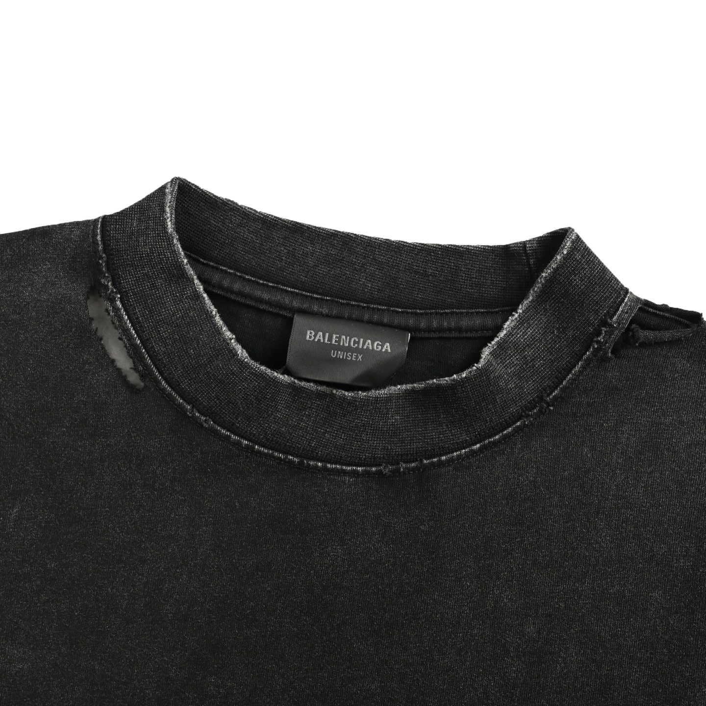 Balenciaga 25ss Valentine's Day Limited Edition Heart Letters Washed Short Sleeve