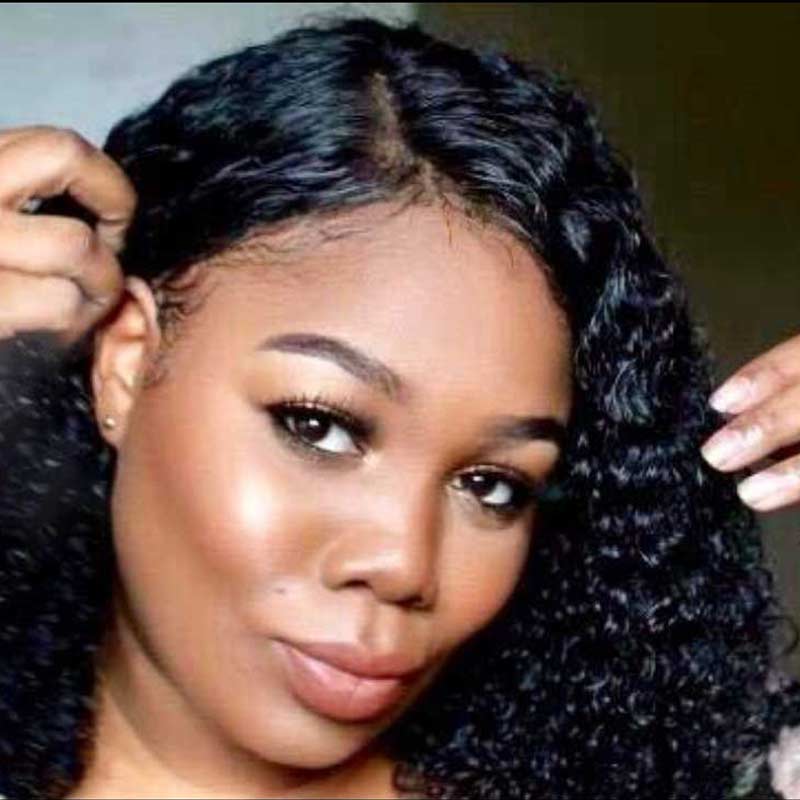 LunaWigs S04 Gorgeous Curly Shoulder Length for Black Women