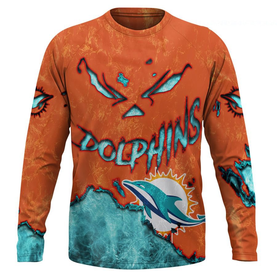 MIAMI DOLPHINS 3D HOODIE HALLOWEEN001