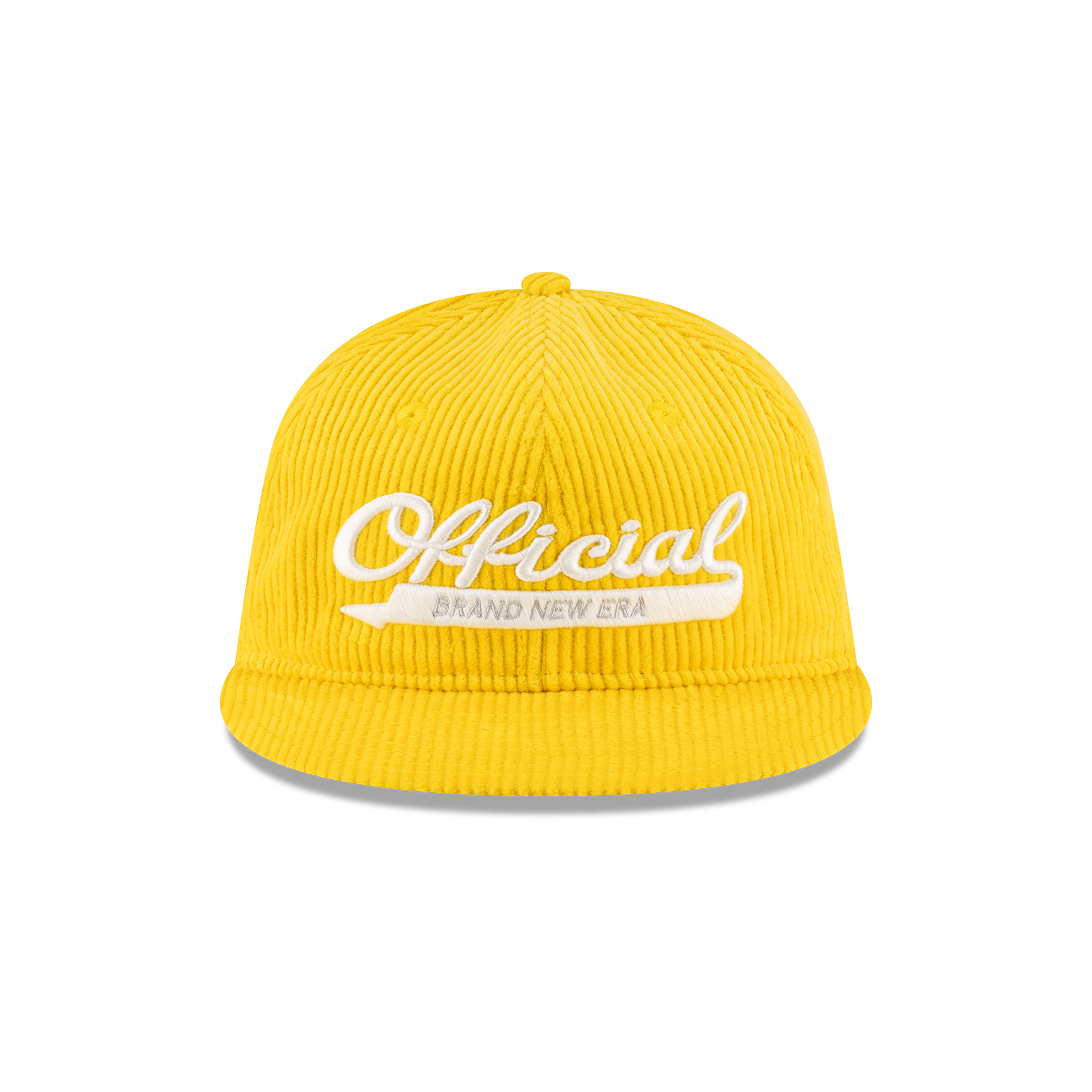 New Era Branded Official Corduroy Gold Retro Crown 9FIFTY Snapback Hat