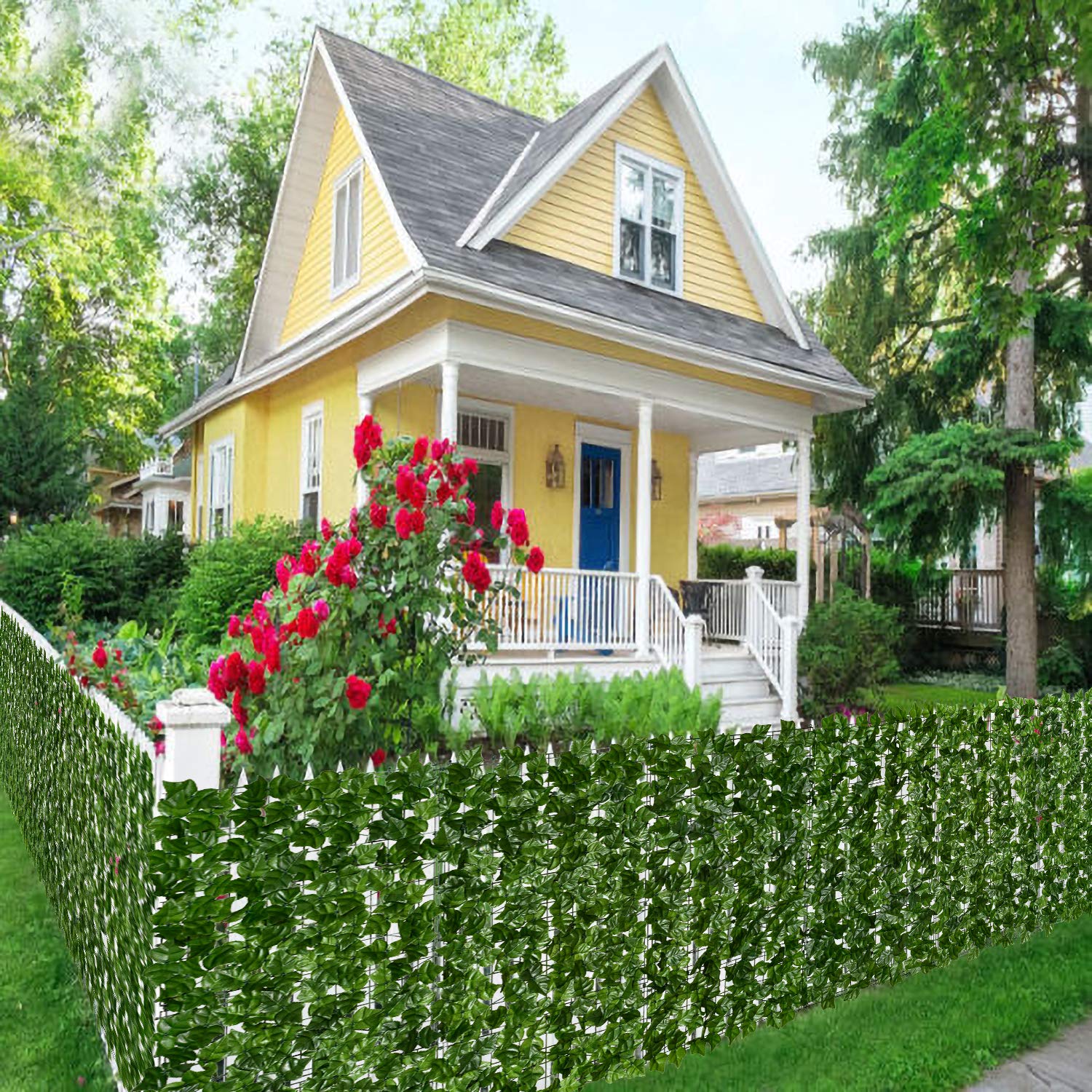Stretchable Privacy Artificial Garden Plant Fence