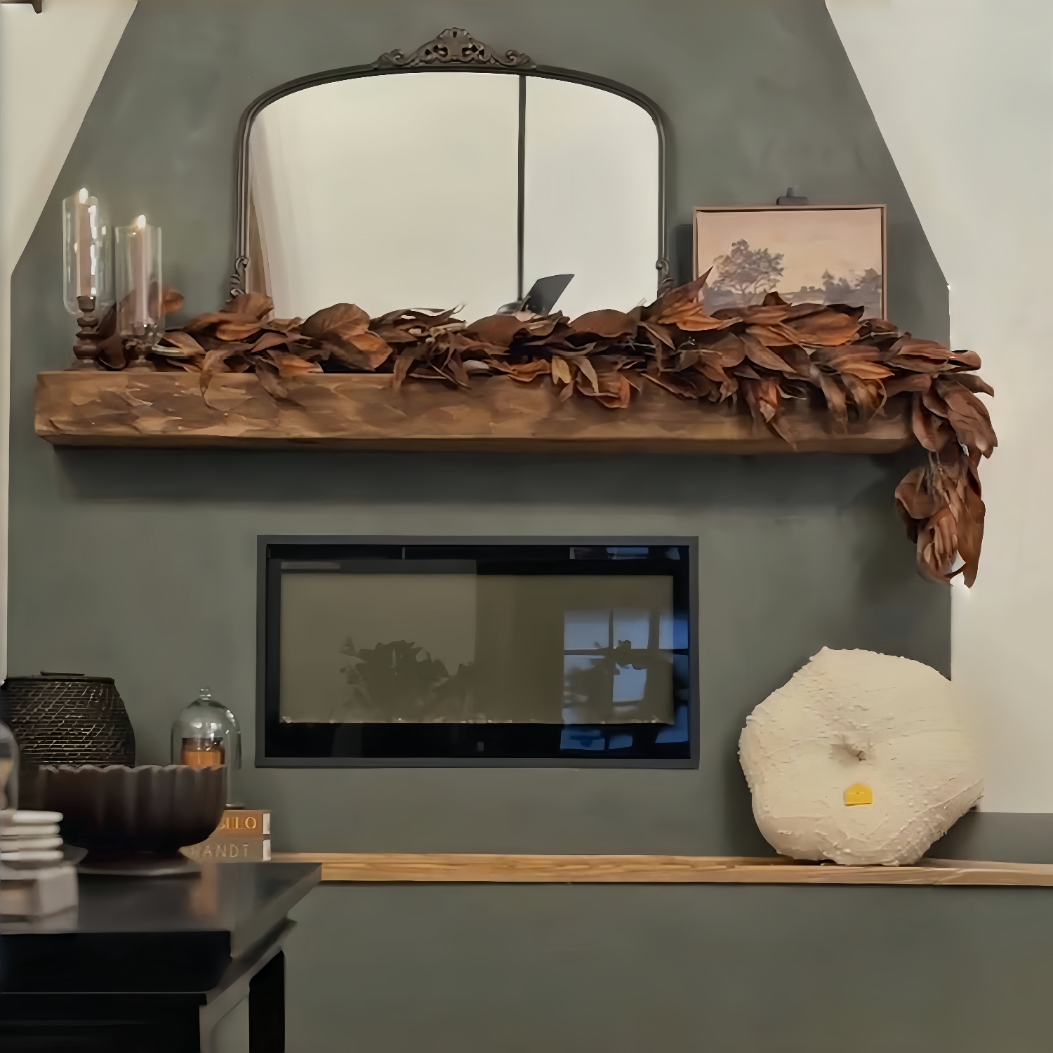 🔥Hot Sale🔥Brown Magnolia Leaf Garland