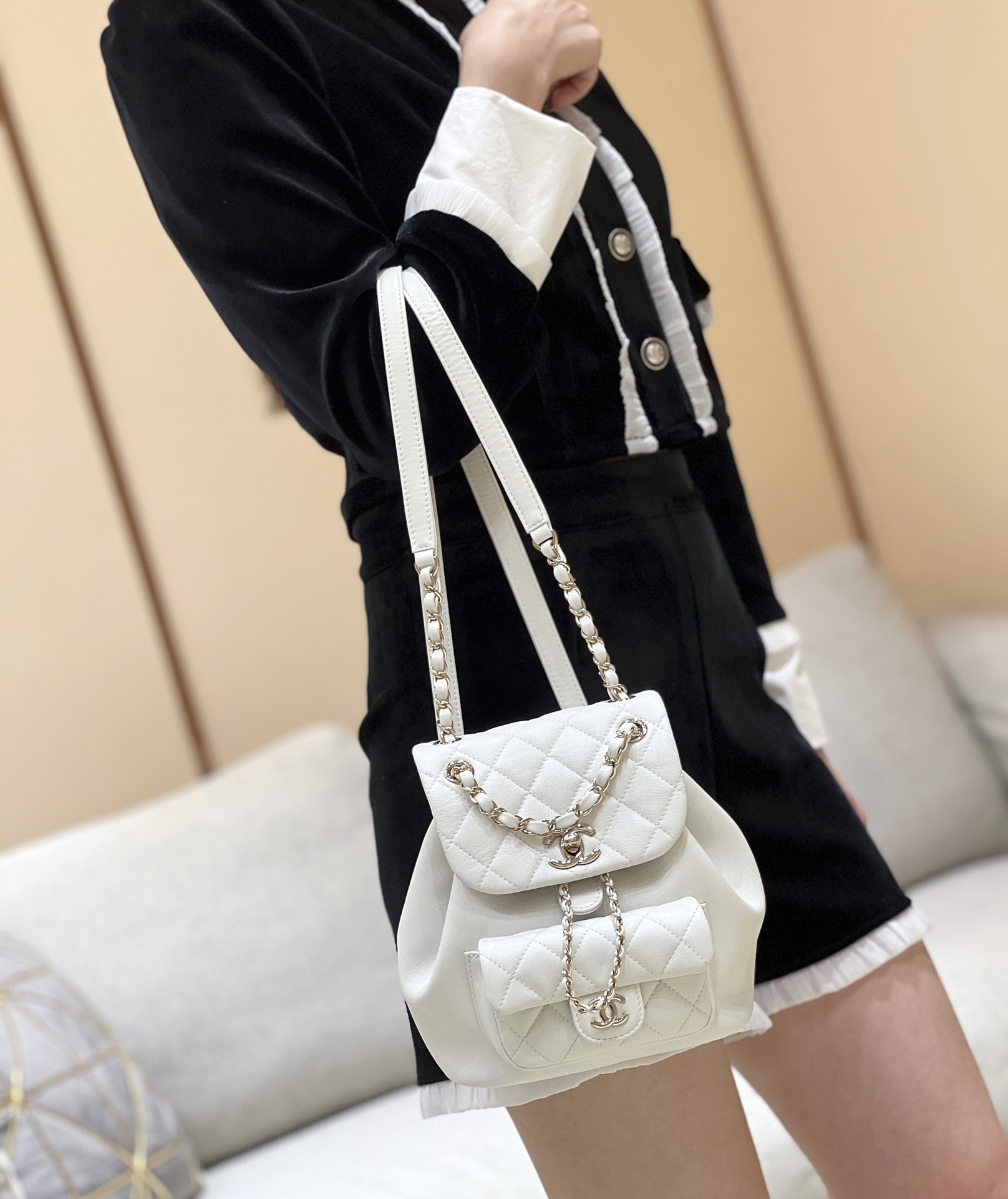 Chanel 24S duma small backpack AS2908