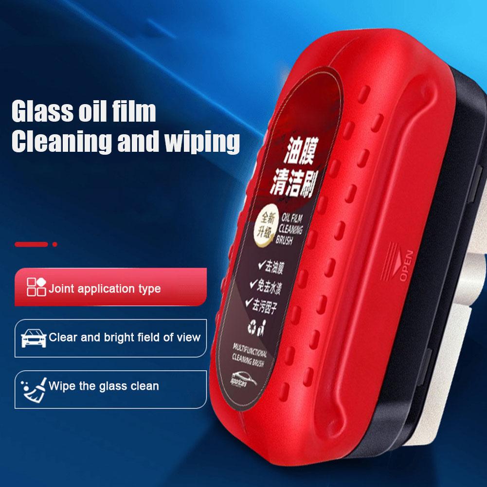 🔥ON SALE ALERT!🔥Car Glass Cleaner Brush For Car Windshield Oil Film Cleaner