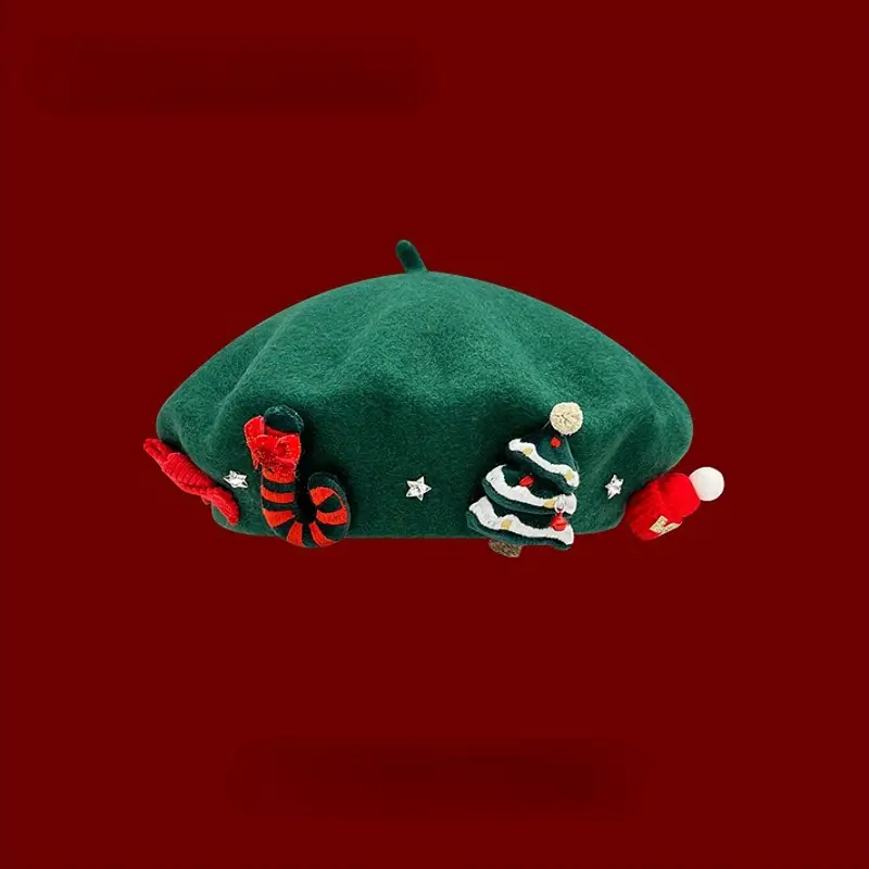 🎅🎅Cute Christmas Element Beret