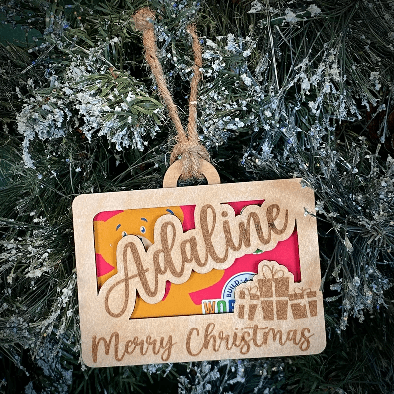 Personalized Christmas Gift Card Ornament