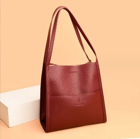 ⏰Solid color simple PU leather shoulder bag⏰（Last day of special sale）
