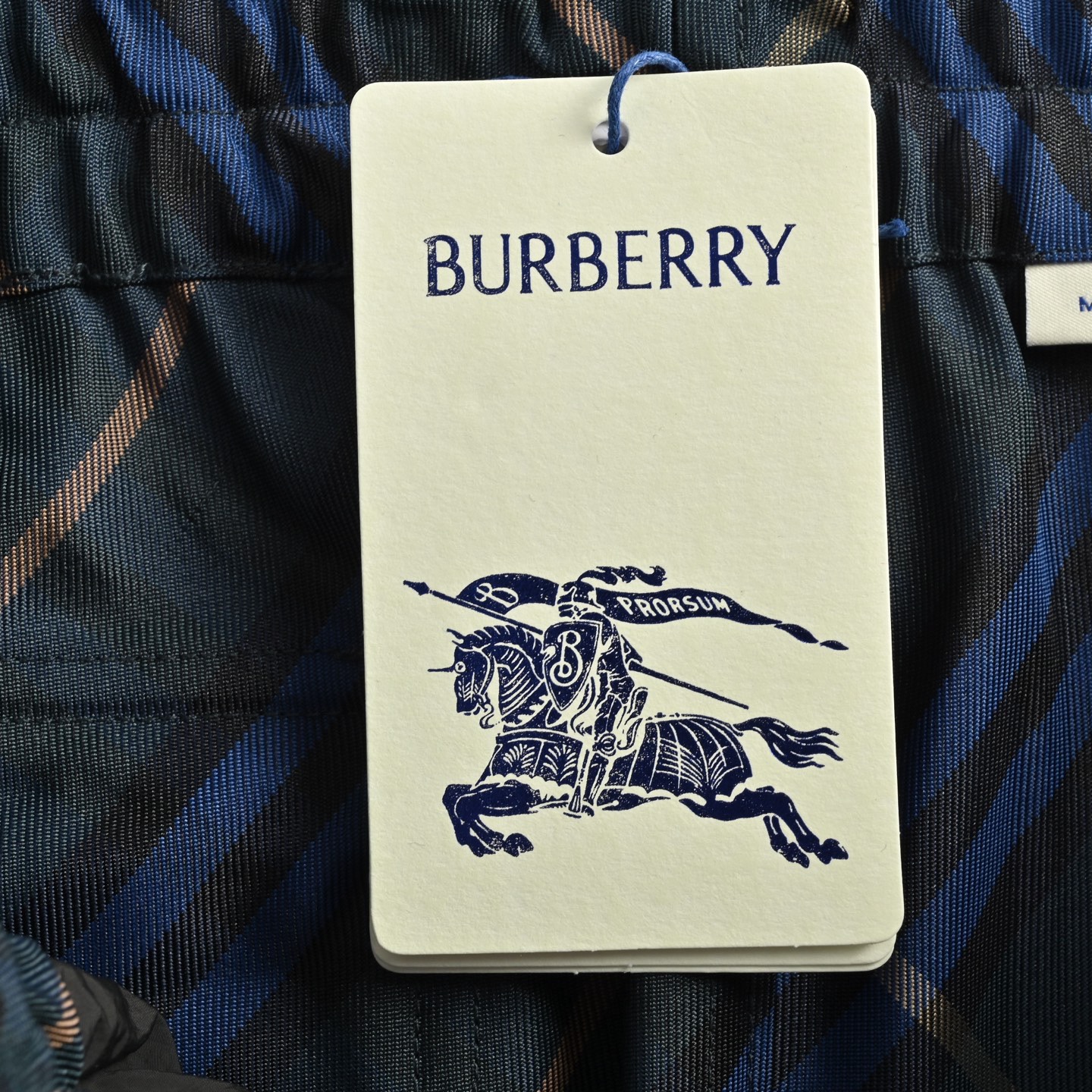 Burberry 25ss men's twill check shorts